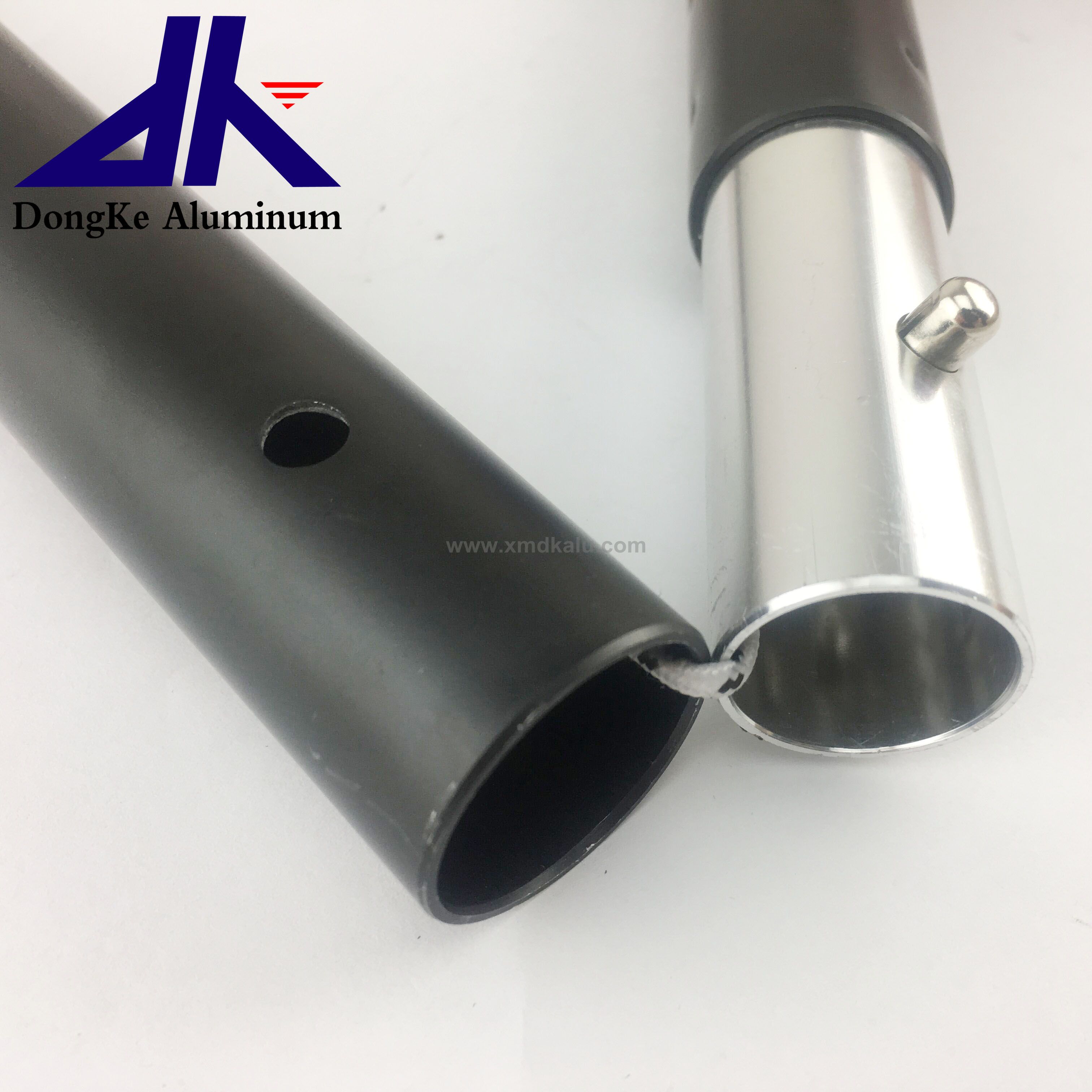 spring button lock tent poles with bungee cord connection