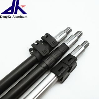 adjustable extension aluminum pole Aluminum Telescopic Pole with customized parts US thread