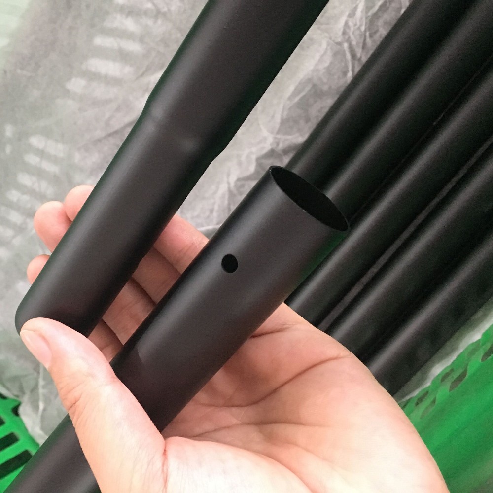 Black Color anodized Round Aluminum Pipe