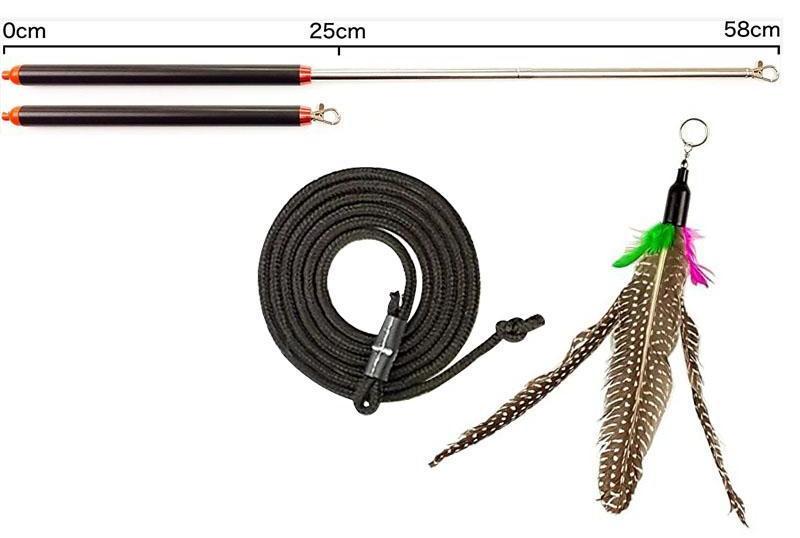 Extension Aluminum Flirt Pole For Pets