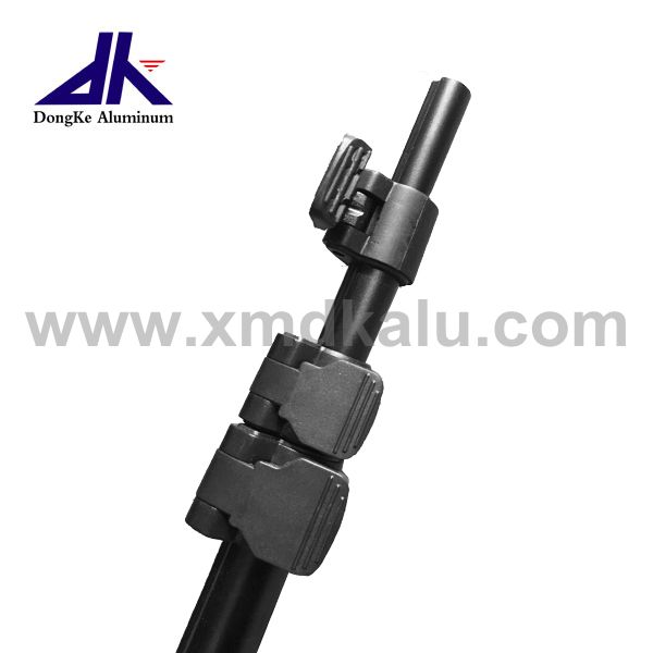 Aluminum telescoping pole with flip clamp
