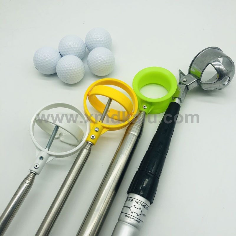 customized Golf ball disc retriever stainless steel extending pole disc