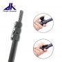 Light weigth aluminum adjustable pole with flip lock