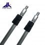 Telescopic tude with American thread