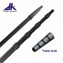 0.80mm tube thickness aluminum twist locking telescopic pole handle