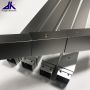 square aluminum telescoping tube with spring buttons 