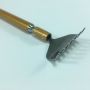 Stainless steel telescopic pole back scratcher hand shaped for itch