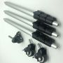 custom Aluminium Telescopic desk leg with Flip-lock Mechanisms laptop desk leg for office room 