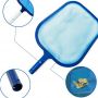 Blue Plastic net Leaf Skimmer extension pole aluminum swimming pool cleaning for outdoor river pool cleaning