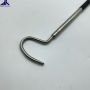 3 m available stainless steel telescopic poles 10 feet extension steel stick with hooks for snake catching tool 