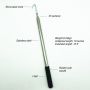 Stainless Steel Telescopic Pole disc golf retriever rod pole with Hook for discs Golf Game
