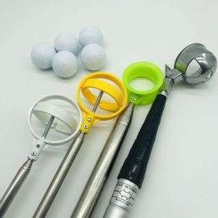 customized Golf ball disc retriever stainless steel extending pole disc retriever stick for golf game