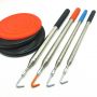10ft 14ft 16ft stainless steel telescopic discs golf retriever with custom hooks
