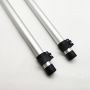 custom 180 degree folding desk leg aluminum with hole spring button lock adjustable pole for strong Laptop table leg