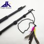 custom aluminum dog teaser pole training Pet Flirting rods supplies Cat toy for pet training toy