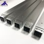 customized size square telescopic tube with spring button for industrial extending tool