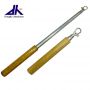 Wooden handle Stainless steel telescopic rod with clip