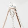 Lightweight Aluminum Folding Bonfire Tripod for Camping Picnic, Barbecue Bonfire Bracket