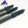 light weight extendable telescopic carbon fiber pole with American connect thread for cleaning tool