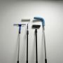 24ft aluminum telescopic cleaning pole with custom cleaning brush