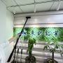 24ft aluminum telescopic cleaning pole with custom cleaning brush