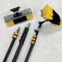 12ft  custom aluminum telescopic handle with flip lock pro water fed brush tool for extending cleaning tool