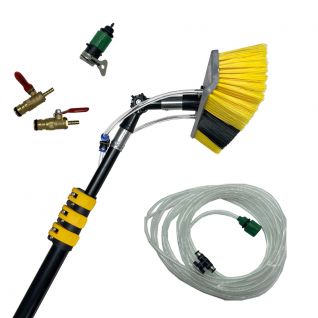 30ft Telescopic car/ window cleaning brush with water fed pole