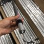Mini Hook Extension Pole 2 Sections Telescopic Tool Pole Twist Lock With Hook For Outdoor Using