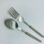 Camping Forks And Spoons BBQ Tool Stainless Steel Telescopic Pole For Outdoor Picnic