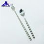 Camping Forks And Spoons BBQ Tool Stainless Steel Telescopic Pole For Outdoor Picnic