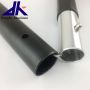 Anodized 4 Section Custom Black Aluminum Tube Tent Pole With Spring Button