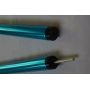 Custom Color Blue Aluminum Tube Tent Pole With Button Lock For Camping