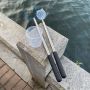 2.4m telescopic water quality testing pole for stainless steel extension pole by China factory