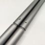 Custom Color Matt Grey Swaging Aluminum Tubes with Spring Button Lock