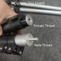 Factory Price Adjustable Length and Multi-color Silver Black Aluminum Metal Extended Pole for Table Legs