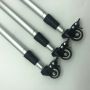 Aluminum Camping Use Telescoping Extension Pole Table Legs with Wheels