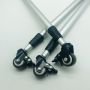 Aluminum Camping Use Telescoping Extension Pole Table Legs with Wheels