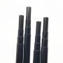 2 Slots Anodized Black Aluminum Telescopic Pole With Friction Lock