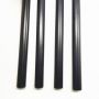 2 Slots Anodized Black Aluminum Telescopic Pole With Friction Lock