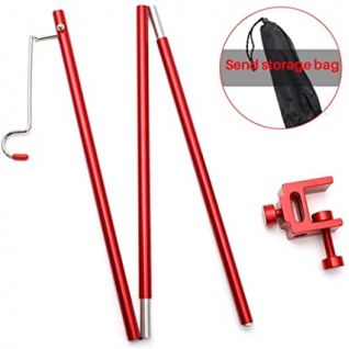 new product 3 section Telescopic pole for hanging lantern easy to use extension rod lantern support for camping