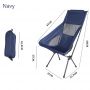 Large Folding Portable Moon Shape Chair Camping  Fishing Stool Art Painting Chair Breathable Beach Picnic