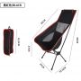 Large Folding Portable Moon Shape Chair Camping  Fishing Stool Art Painting Chair Breathable Beach Picnic