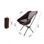 Outdoor Small Folding Portable Moon Shape Chair Fishing Stool Art Painting Chair Breathable Beach Picnic Chair