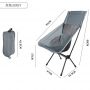 Large Folding Portable Moon Shape Chair Camping  Fishing Stool Art Painting Chair Breathable Beach Picnic