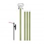Outdoor folding double hook picnic strong aluminum alloy pole holder for camping