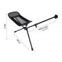 wholesale price Anodized Black leisure chair Folding portable Aluminum alloy footstool for outdoor camping