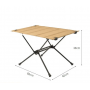 Outdoor portable leisure aluminum folding table for barbecue camping