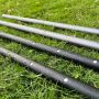 2800mm custom colorful tarp pole aluminum tarp pole with spring button high quality