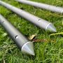 2800mm custom colorful tarp pole aluminum tarp pole with spring button high quality