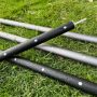 2800mm custom colorful tarp pole aluminum tarp pole with spring button high quality
